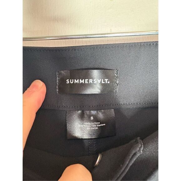 Summersalt The Multitasking Slit Front Ankle Pant black size 8 - Picture 9 of 16